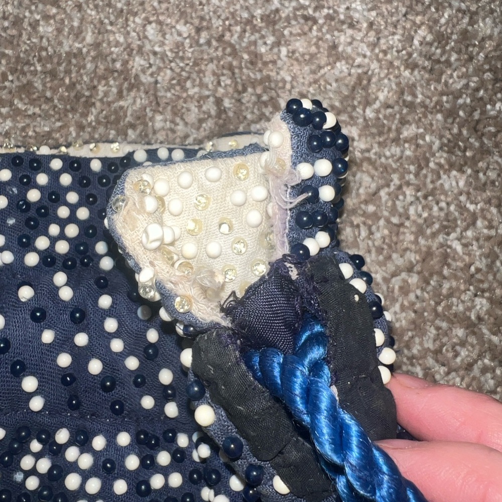 Vintage Beaded Reversible Drawstring Handbag - Picture 12 of 14